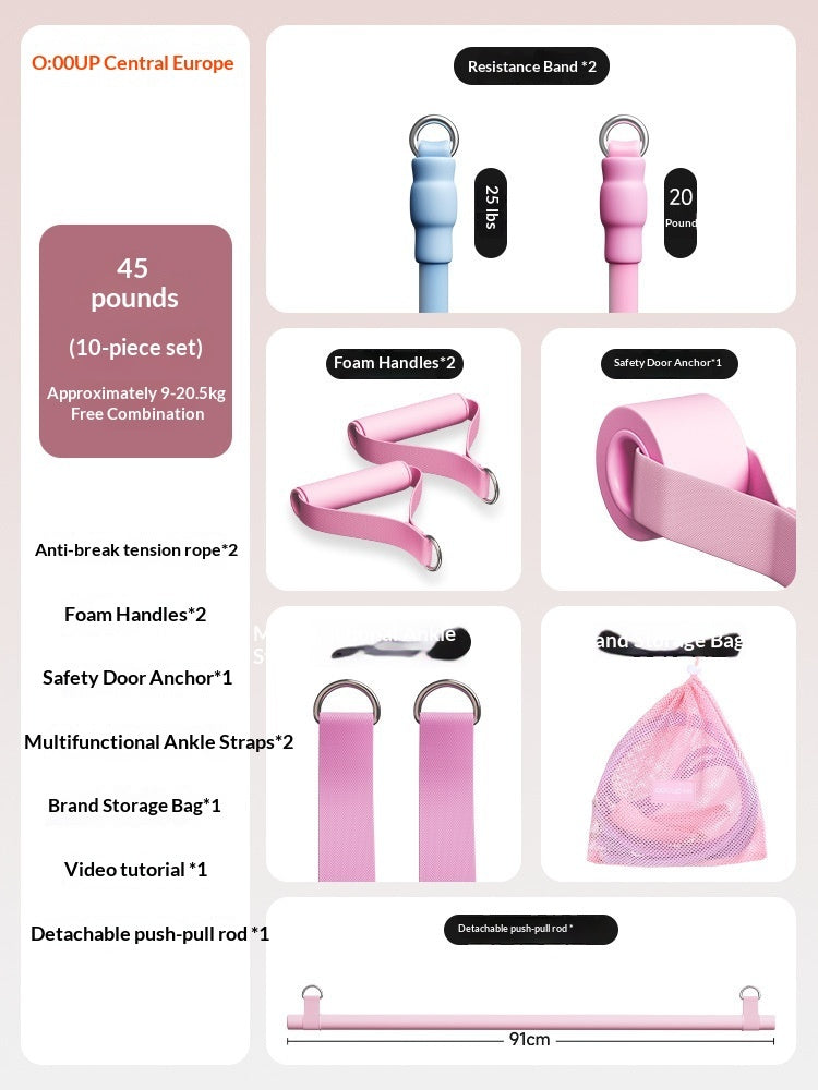 Resistance Bands For Home Fitness And Yoga